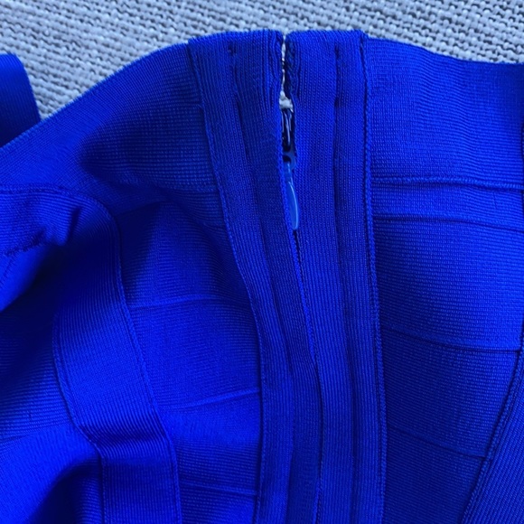 Heidi Bandage Mini Dress - Royal Blue SZ Large - Picture 7 of 11